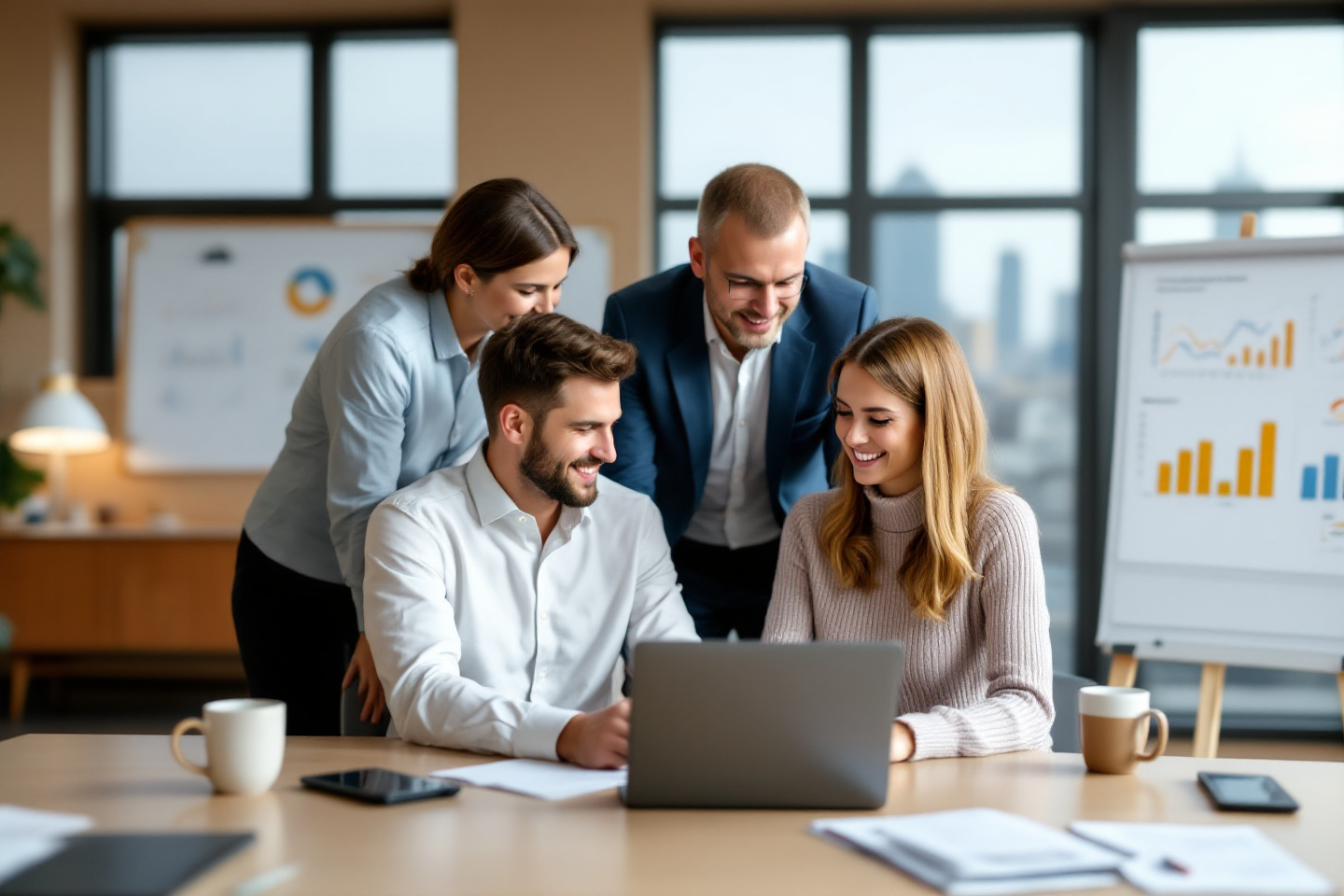 Illustration symbolisant l'histoire et la croissance de l'entreprise de coaching